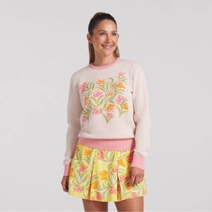 Puma Women's X Dani Dazey Floral Crewneck Sweater